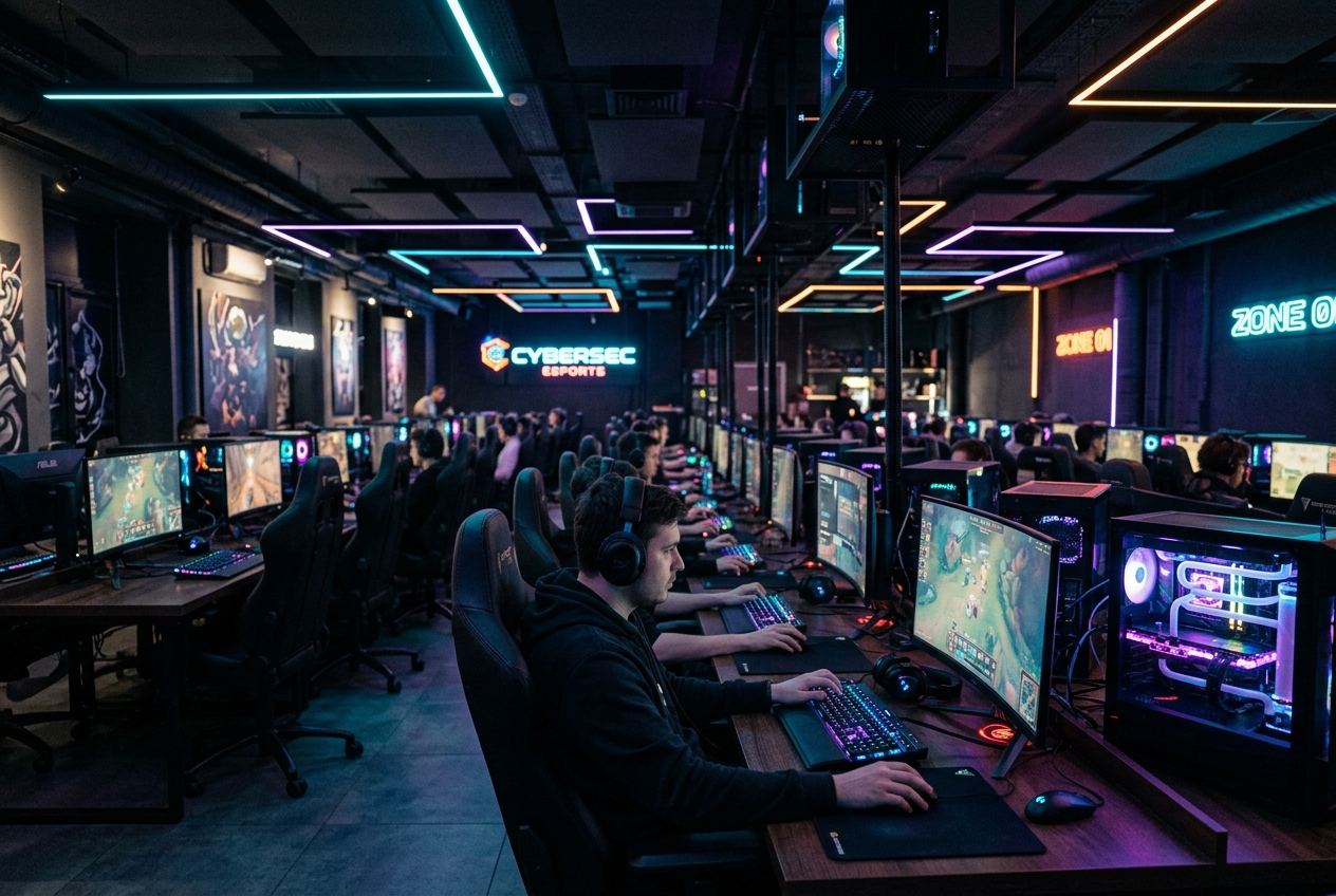 PC Gaming Setup Lounge